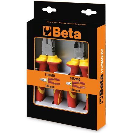 BETA 1169MQ/D2 – 1000V-ig szigetelt, 1 kombinált fogó, és 1 oldalcsípőfogó