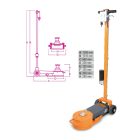 60-30-15 t hidropneumatikus emelő BETA 3067/60-15T