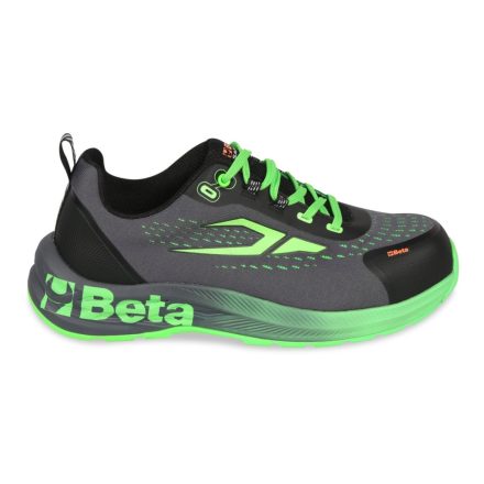 BETA 7341G – 48-as RENEGADE ellenálló, szellőző szőtt vászoncipő zöld betétekkel BETA 7341G 48