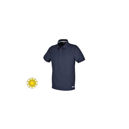 BETA 7552BL – M - Három gombos munka pólóing, piqué pamut, 200 g/m3, kék BETA 7552BL M