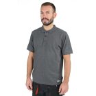 BETA 7552G – XXL - Három gombos pólóing, pamut, 200 g/m2, melanzs szürke BETA 7552G XXL