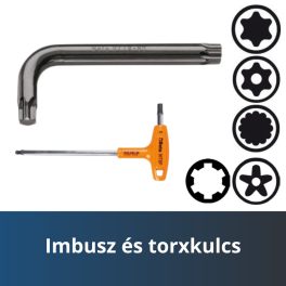 Imbusz és torxkulcs