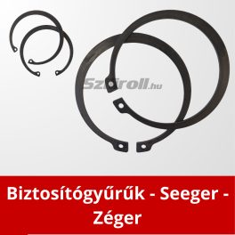 Biztosítógyűrűk - Seeger - Zéger