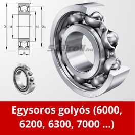 Egysoros golyóscsapágyak