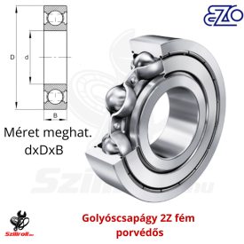 6811 2Z EZO golyóscsapágy 55×72×9 mm