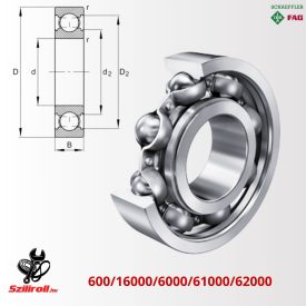 607 (FAG) mélyhornyú golyóscsapágy, DIN 625-1
