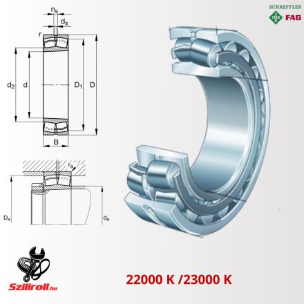 22207 E1 XL K C3 FAG hordógörgős csapágy 35×72×23 mm