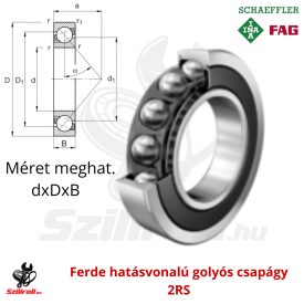 7200 2RS FAG golyóscsapágy 10×30×9 mm