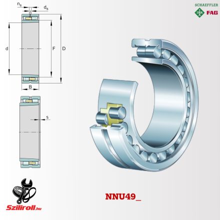 NNU4920 S K M SP FAG hengergörgős csapágy 100×140×40 mm