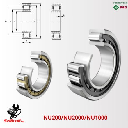 NU1006 M FAG hengergörgős csapágy 30×55×13 mm