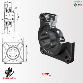   UCF204-J7 (FAG) y-csapágyház egység JIS, Durotect BS bevonat