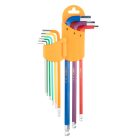 NEO TOOLS gtx-09-512 – imbuszkulcskészlet 9db hosszú 1.5-10mm, színes