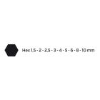 NEO TOOLS gtx-09-525 – imbuszkulcskészlet 1.5-10mm, 9db