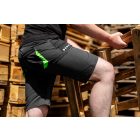 Rövid munkásnadrág, PRÉMIUM, 90% POLIAMID 10%ELASZTÁN, 4 IRÁNYÚ SZTRECCS ANYAG, FEKETE, XL