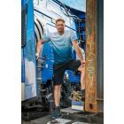 Farmer Rövid munkásnadrág, DENIM, cipzáros oldalzsebekkel, 98% pamut, 410g/m2, L