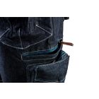 Farmer Rövid munkásnadrág, DENIM, cipzáros oldalzsebekkel, 98% pamut, 410g/m2, L