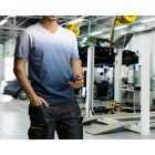 Farmer Rövid munkásnadrág, DENIM, cipzáros oldalzsebekkel, 98% pamut, 410g/m2, M