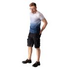 Farmer Rövid munkásnadrág, DENIM, cipzáros oldalzsebekkel, 98% pamut, 410g/m2, M