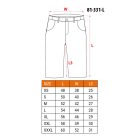 Rövid munkásnadrág, 100% pamut, L