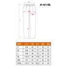 Munkásnadrág, sötétkék, XXL