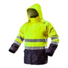 NEO TOOLS gtx-81-720-L – Láthatósági Munkavédelmi kabát, vízálló, sárga, L
