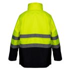 Láthatósági Munkavédelmi kabát, vízálló, sárga, XL