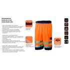 LÁTHATÓSÁGI HÁLÓS RÖVIDNADRÁG, NARANCSSÁRGA, S