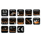 Munkavédelmi bakancs, hőszigetelt, vízálló, bőr, S3SRC, acélbetéttel, béléssel, 44