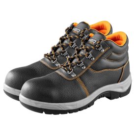 NEO TOOLS gtx-82-165-43 – Munkavédelmi bakancs, S1 SRC, bőr acélbetétes, 43-as