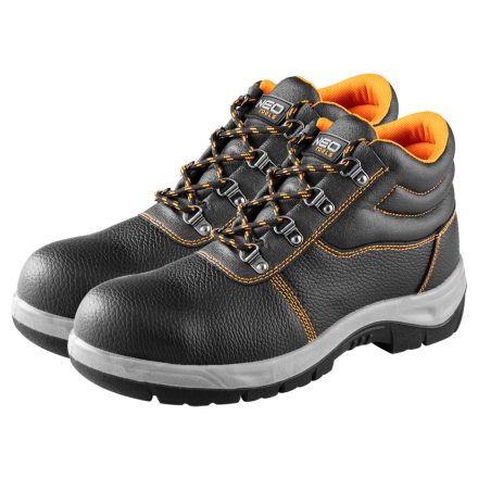 NEO TOOLS gtx-82-165-43 – Munkavédelmi bakancs, S1 SRC, bőr acélbetétes, 43-as