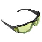 NEO TOOLS gtx-97-521 – Védőszemüveg, polifoam porvédő peremmel, sárga lencsékkel, F osztályú ellenállósági osztályú