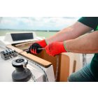 NEO TOOLS gtx-97-645-8 – Munkakesztyű, latexbevonatú poliészter, 3121X, 8, Csomagmennyiség: 12db