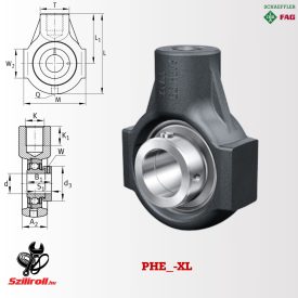   PHE20-XL (INA) csapágyház egység, GEHHE04-GG + GRAE20-XL-NPP-B