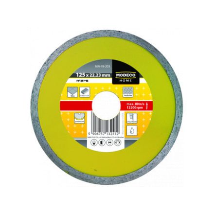 Gyémánt vágókorong folytonos éllel 125mm (csempe, burkolólap) / MN-78-203 