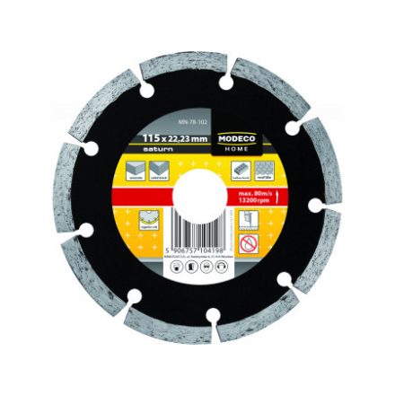 Gyémánt vágókorong szegmenses 125mm (tégla, beton, vakolat) / MN-78-103 