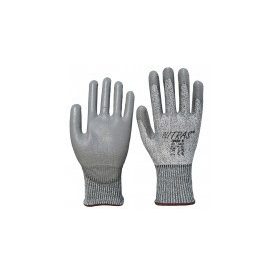MODECO koe-64272 – Mártott PU kesztyű. speciális szürke fonallal CUT3 (10db/csom)