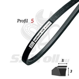 5x375 Li - OPTIBELT vágott (fogazott) ékszíj 