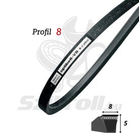 8x710 Li - OPTIBELT vágott (fogazott) ékszíj 