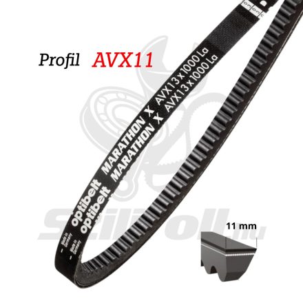 AVX11.5x528 La - OPTIBELT autóipari vágott - fogazott ékszíj