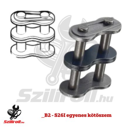 Egyenes összekötő láncszemm 