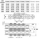 Kétsoros görgőslánc BS D