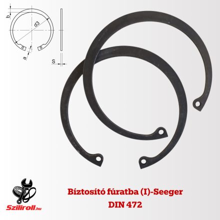 DIN 472 10 biztosítógyűrű furatba Seeger Zéger