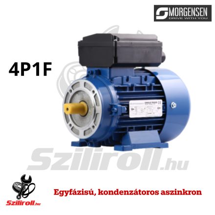 Morgensen MS-16504 – 0.55 KW-os Villanymotor, 1 fázisú, 4 pólusú talpas és kisperemes