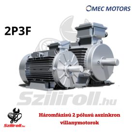 Omec vmot-OMT4-IE1-631-2 – 0.18 KW-os Villanymotor, 3 fázisú, IE1 - 2 pólusú talpas, perem nélküli
