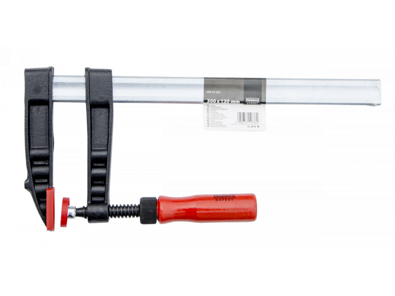 MN-37-200 Asztalos párhuzamszorító, festett fa markolattal 150x50 mm  koe-03032
