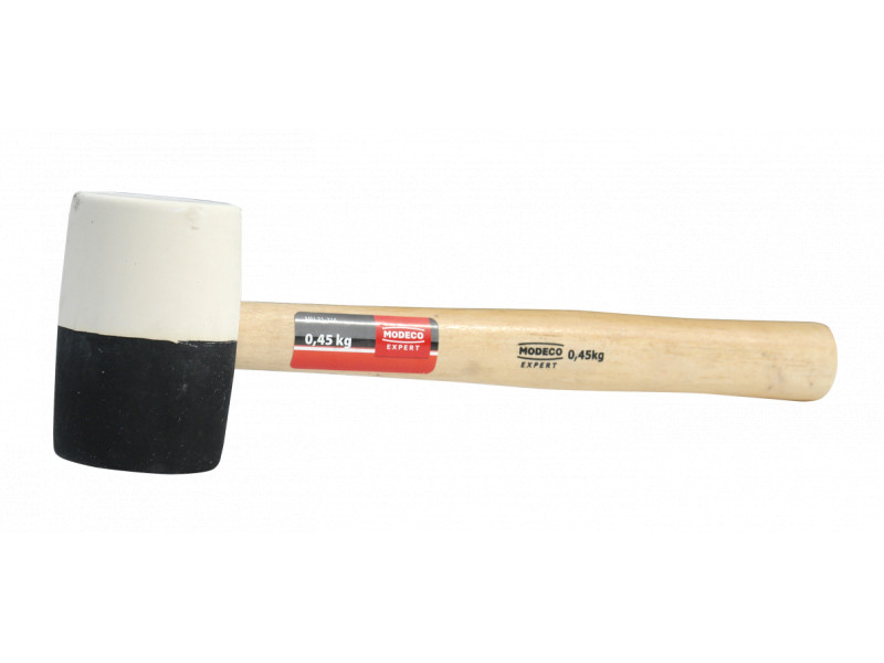 MN-31-224 Gumikalapács 680 g fehér-fekete fej, fa nyéllel EXPERT  koe-59016
