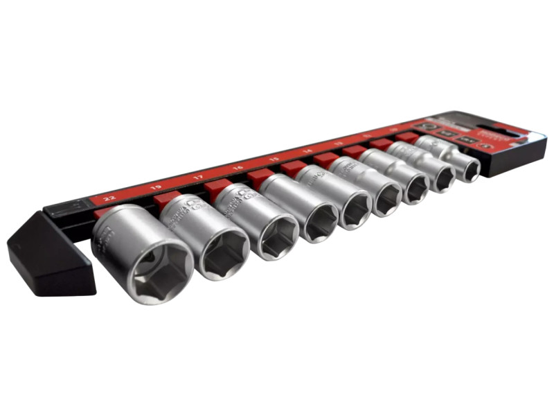 MN-57-151- 9 db-os 1/2-os dugókulcs készlet 10-22 mm profi CrV  koe-68919